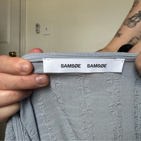 Samsoe Samsoe Blus Jolie Short Surplice Dress Size XL - Picture 4 of 5